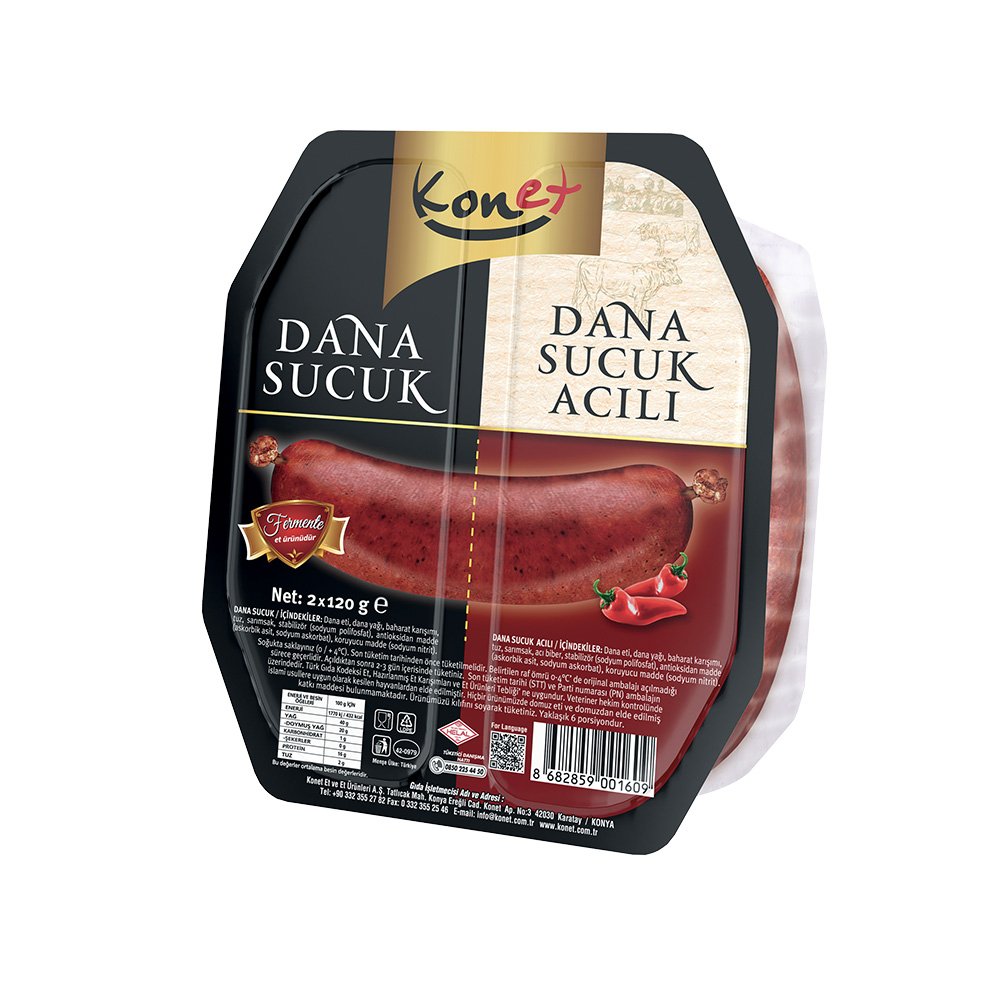 Acılı Dana Sucuk 240 g