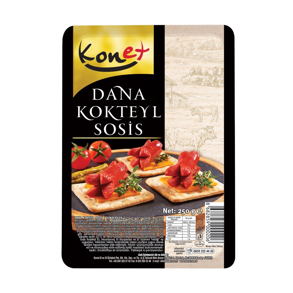 Dana Kokteyl Sosis Küvet 250 g