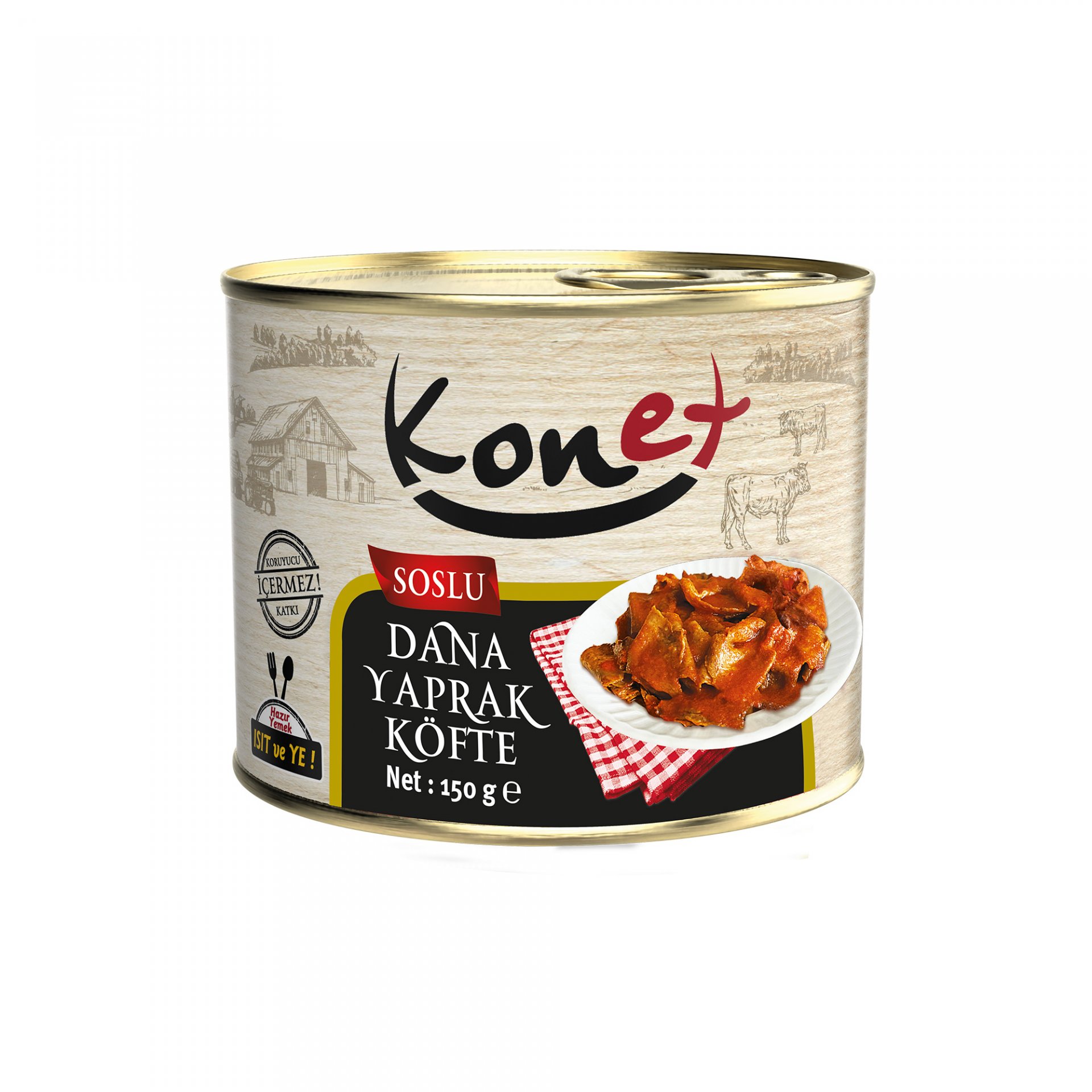 Soslu Dana Yaprak Köfte Konserve 150 g