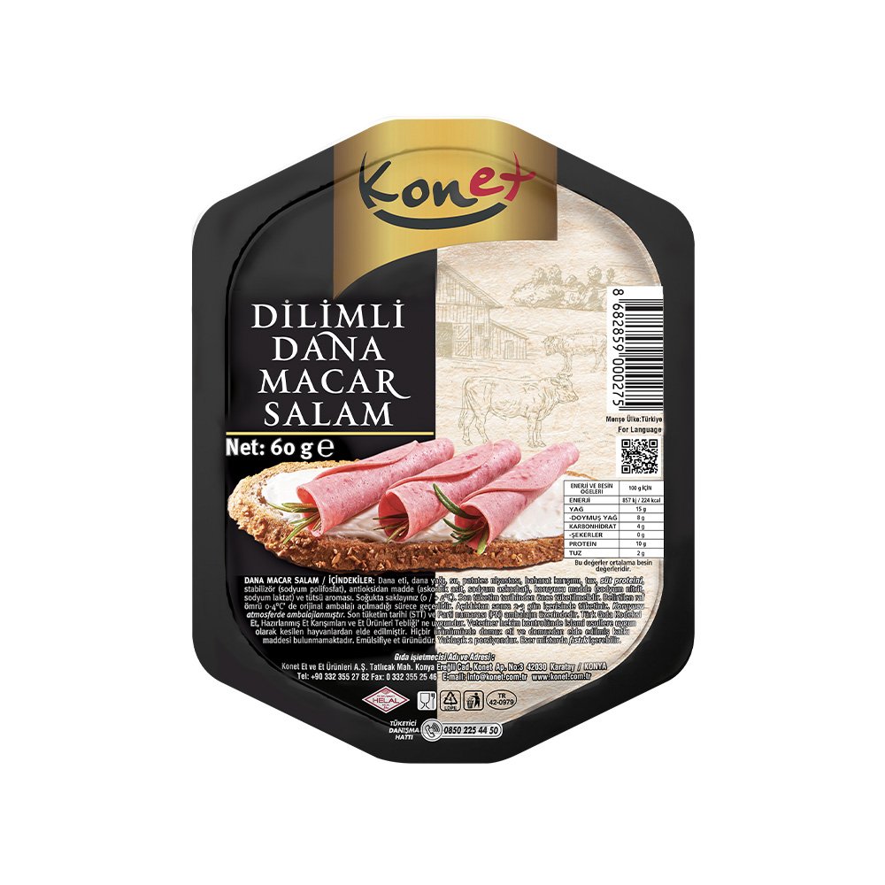 Sliced Beef Hungarian Salami 60 g